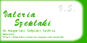 valeria szeplaki business card
